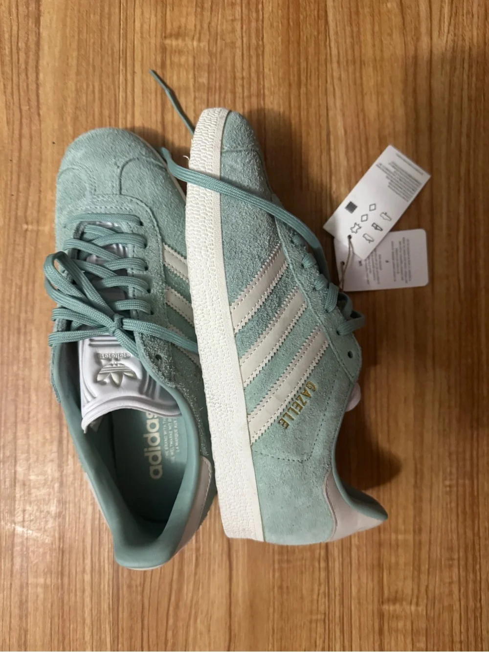 adidas Gazelle Women’s Suede Sneakers in Mint